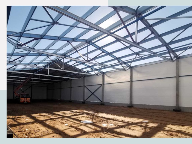 Строительство сенохранилищ в Павловском Посаде