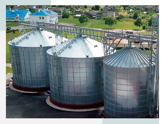 Металлические силосы в Павловском Посаде