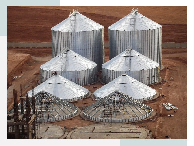 Строительство зерновых силосов в Павловском Посаде