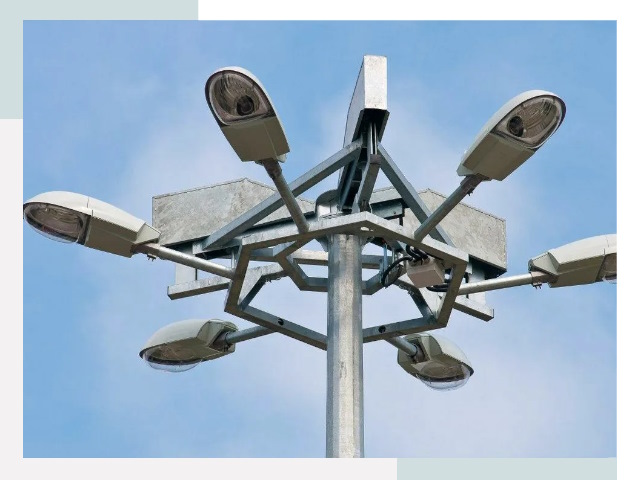 Монтаж осветительных мачт в Павловском Посаде