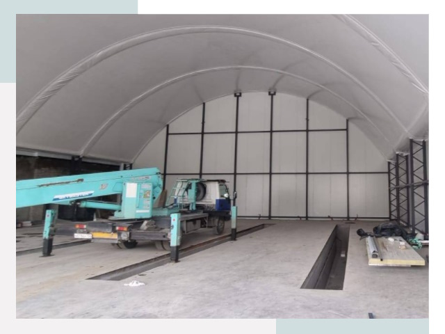 Внутреннее оснащение ангаров в Павловском Посаде