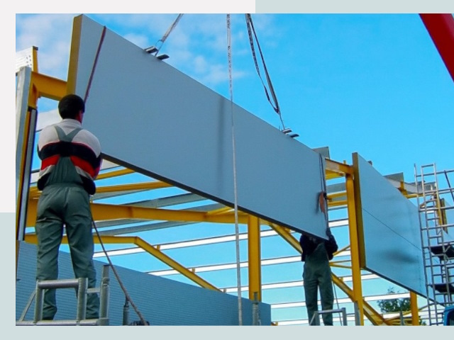 Монтаж сэндвич-панелей в Павловском Посаде от 610 руб.